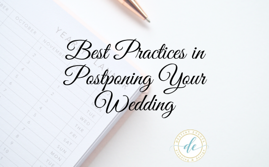best practices in postponing your wedding